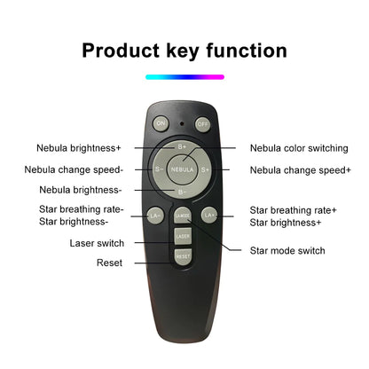 Astra Galaxy Projector — Astronaut Star & Nebula Night Light (Remote + Bluetooth)