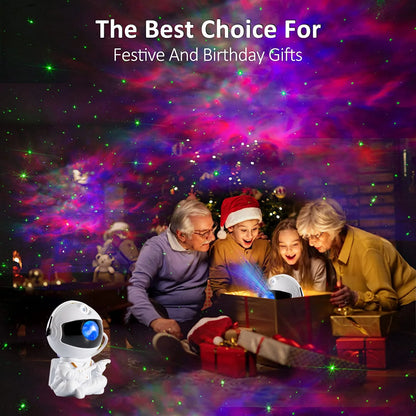 Astra Galaxy Projector — Astronaut Star & Nebula Night Light (Remote + Bluetooth)