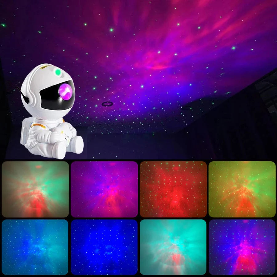 Astra Galaxy Projector — Astronaut Star & Nebula Night Light (Remote + Bluetooth)