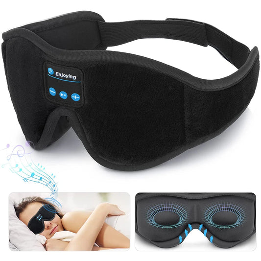 Cache-yeux Bluetooth Somna porté pour dormir avec écouteurs plats intégrés