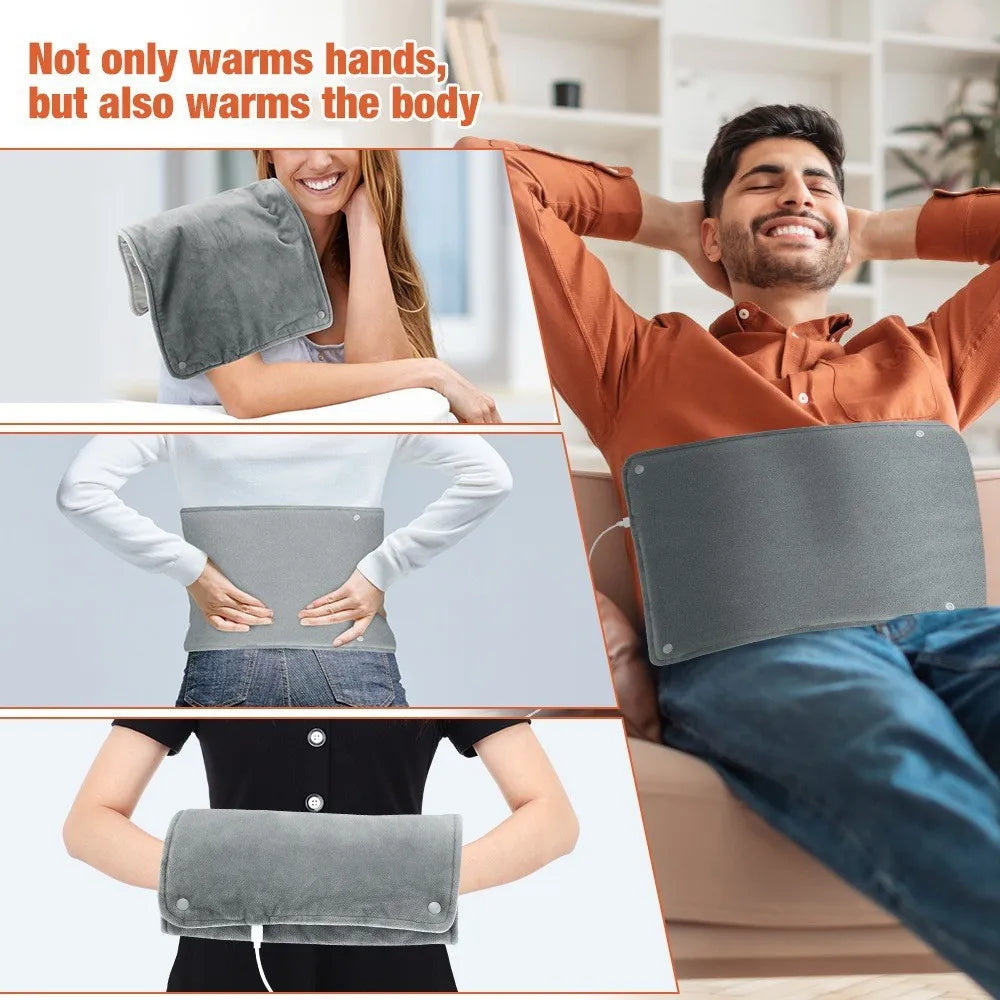 Tapis chauffant USB Somna glissé dans un lit pour réchauffer les draps