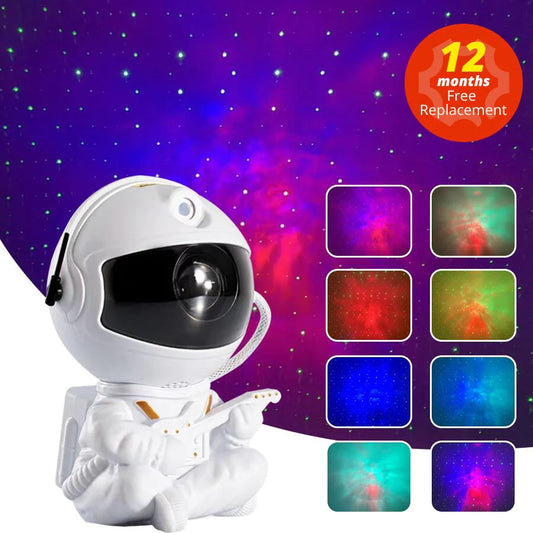 Astra Galaxy Projector — Astronaut Star & Nebula Night Light (Remote + Bluetooth)